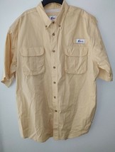 World Wide Sportsman Mens Fishing Button Down Short Sleeve Shirt Sz XL - £15.28 GBP