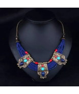 Vintage Statement Multilayer Clavicle Chain Necklace Women Neck Chain Pe... - $18.65