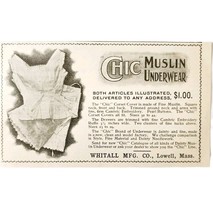 Chic Muslin Underwear Corset 1897 Advertisement Victorian Fashion ADBN1A3 - $19.99