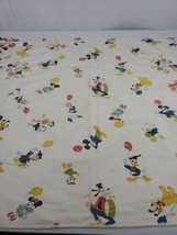 Walt Disney Prod. 1960s 100% Cotton Baby Receiving Blanket Mickey Minnie... - £28.31 GBP