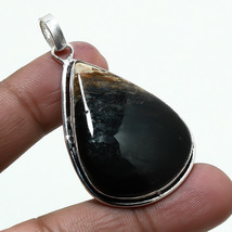 Petrified Palm Gemstone Fashion Christmas Gift Pendant Jewelry 2.40&quot; SA 8061 - £4.78 GBP