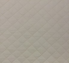 Ballard Designs Robinson Quilted Off White Cotton Twill Fabric By Yard 56&quot;W - £9.37 GBP