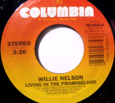 Willie Nelson-Living In The Promiseland / Bach Minuet in G-45rpm-1986-EX - £7.95 GBP