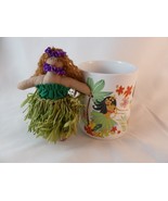 ABC Island Honeys coffee mug Hula Dancers + 4.5&quot; Hula doll - $17.04 CAD