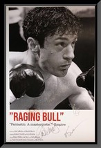 Raging Bull cast signed movie poster - £721.16 GBP