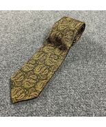 Robert Talbott Neck Tie Mens 4&quot; x 58&quot; Paisley Yellow Gold Vintage Silk A... - $364.86 MXN
