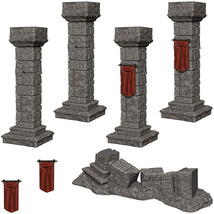 WizKids Deep Cuts Unpainted Miniatures Pillars &amp; Banners - £27.45 GBP