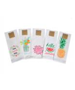 Kitchen Dish Towels Set of 5 Tea 16 x 28 Spring Summer Linen Cotton Home... - $29.86 CAD