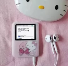 Hello Kitty MP3 Player Kawaii Anime Cartoon Mini Music Walkman for Kids - $38.00