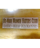 HE-MAN Woman Haters Club - NAKED GIRLS TOLERATED - Wood Sign Plaque - Little Ras - $28.50
