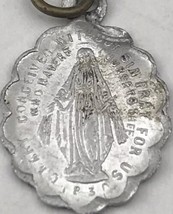 Mother Mary Conceived Without Sin Catholic Medal Pendant Vintage Pray For Us - £9.42 GBP