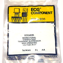 ECG4939 bidirectional over voltage transient suppressor max 28.2v NTE493... - £1.22 GBP