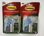 3M Command Christmas Holiday 16 Clear Light Clips + 1 Hook Damage-Free 2... - £10.64 GBP