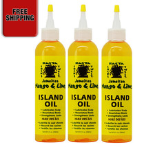 Jamaican Mango &amp; Lime Island Oil For Scalp, Roots and Locs 8 Fl. oz. (Pack of 3) - £23.86 GBP