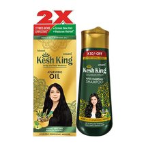 Kesh King Ayurvedic Medicinal Hair Oil, 100ml &amp; Ayurvedic Shampoo 80ml - $22.99