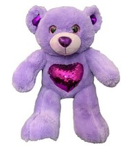 Plush 16&quot; Super soft cool flipping sequins Ready to Love Stuffed Teddy Mountain - £17.97 GBP