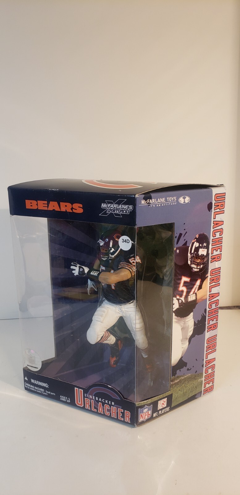 Brian Urlacher McFarlane Collectors Edition Chicago Bears MLB HOF NEW Item image 2