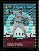 2005 Topps Finest Refractor Baseball Card #96 Johan Santana Minnesota Twins Le - £13.41 GBP