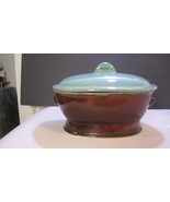 Vintage 3 1/2 Qt. Red Wing Pottery Village Green USA Oval Covered Casser... - $123.75