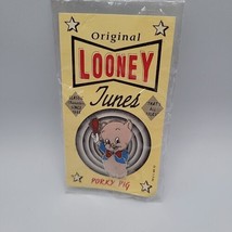Porky Pig Looney Tunes enamel pin retro cartoon WB hat lapel Bag Tv Funny Warner - £8.81 GBP