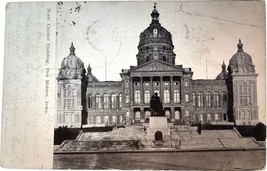 State Capitol Building, Des Moines, Iowa, vintage post card - £11.73 GBP