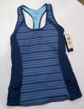 NWT IDEOLOGY Women&#39;s Shelf Bra tank Water wave XSmall Turquoise - $22.99