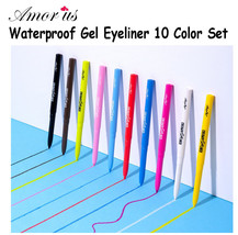 Amorus Dream In Color Creamy Gel Waterproof Eyeliner 10 Color Set - £16.53 GBP