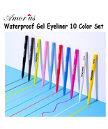 Amorus Dream In Color Creamy Gel Waterproof Eyeliner 10 Color Set - $20.68