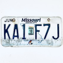 2018 United States Missouri Bluebird Passenger License Plate KA1 F7J - £14.04 GBP