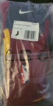 2 Nike NBA Authentics Basketball Socks Sz X-Large Red/Gold (C3) - $50.28