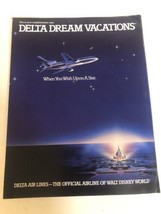 Vintage Delta Dream Vacations Booklet Brochure - $9.89