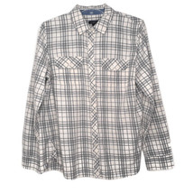 Talbots Womens Shirt Size 10 Long Sleeve Button Front Collared Pockets Plaid - £11.16 GBP