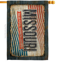 Missouri Vintage - Impressions Decorative House Flag H140970-BO - £28.92 GBP