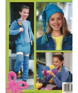 Teach Me To Knit Beginners 12 Projects Tassel Hat Leg Warmers Lap Wrap Book - £10.94 GBP