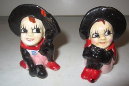 Vintage  Anthropomorphic Ladybug  Witch Salt And Pepper Shakers - £18.30 GBP