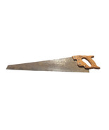 Vintage Nicholson USA Hand Saw 29&quot; with 26&quot; Blade Carved Wood Handle - $355.03 MXN