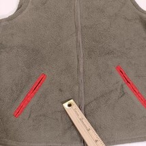Moda International Women's Girls Brown Full Zip Fleece Vest Pockets Size Small image 3