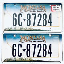2010 United States Montana Gallatin County Passenger License Plate 6C 87284 - £20.23 GBP