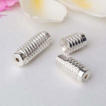 Solid 925 Sterling Silver Thread Clasp For Necklace / Bracelet - £4.23 GBP