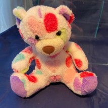 Animal Adventure Teddy Bear Hearts White Pink 8" Stuffed Toy Doll Plush 2014 - $15.79