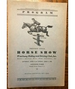 WATCHUNG STABLES (NJ) 20th Annual HORSE SHOW 48-page Program June 8-9, 1946 - £9.93 GBP