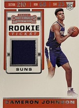 2019-20 Panini Contenders Cameron Johnson RC rookie Ticket Jersey Patch! - £9.77 GBP