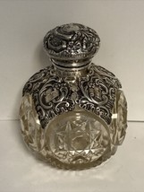 Levi &amp; Salaman Sterling &amp; Cut Glass Perfume Bottle Circa 1911 Birmingham... - £136.88 GBP