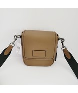 Coach CO914 Lucas Crossbody Bag Pebbled Leather Dark Stone - $162.61