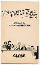 Ten Times Table Program Alan Ayckbourn Globe Theatre London 1978 - $15.84