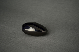 Handmade Cremation Keepsake Urn &quot;Stone&quot; - Small | Cobalt Metallic | Ceramic - £184.03 GBP+