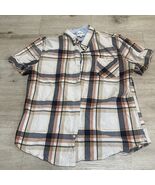 Ben Sherman Men’s Sz XL Button Up Shirt White Blue Orange Beige Rancid G... - $28.89