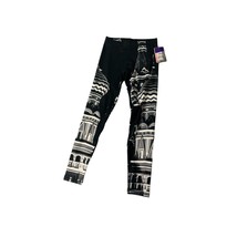 New Threads 4 Thought Womens Size Small Black White Legging Pants Stretch Breath - £14.87 GBP