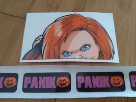 Bam Horror Child&#39;s Play Chucky Peeker Sticker by Artist Birdy - £7.87 GBP