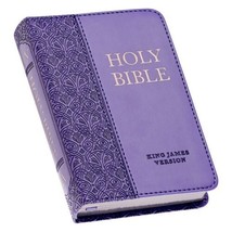 KJV Holy Bible, Mini Pocket Size, Faux Leather w/Ribbon Marker, Red Letter, King - £11.84 GBP